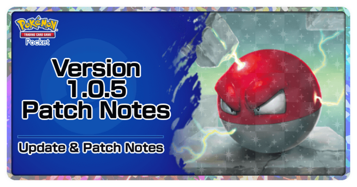 Pokemon TCG Pocket - Version 1.0.5 Update and Patch Notes