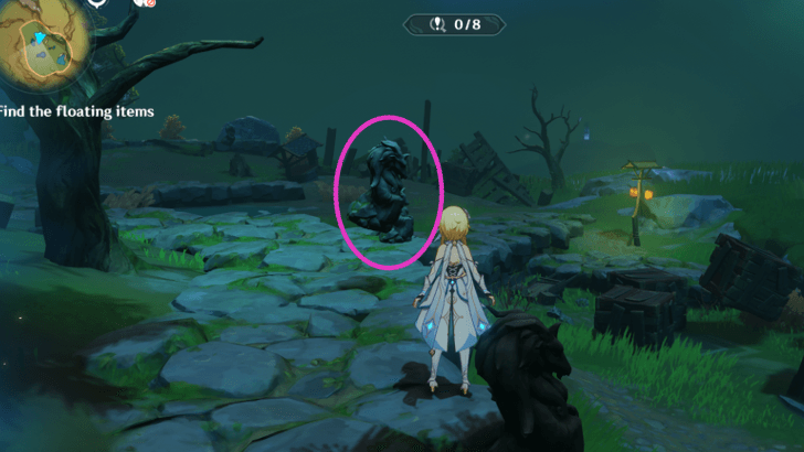 Genshin - Anomaly - Floating Statue 1