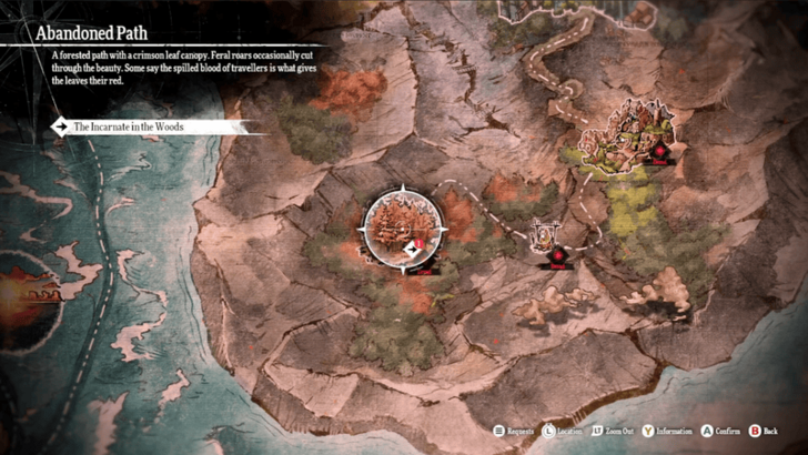 Metaphor ReFantazio - Abandoned Path Map