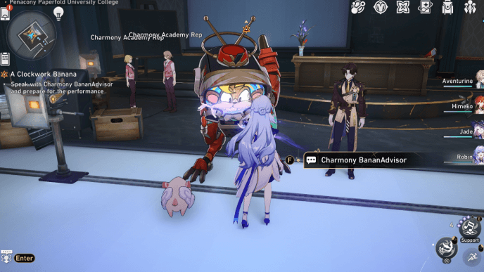 Honkai Star Rail - A Clockwork Banana Mission Guide - Speak With Charmony BananAdvisor