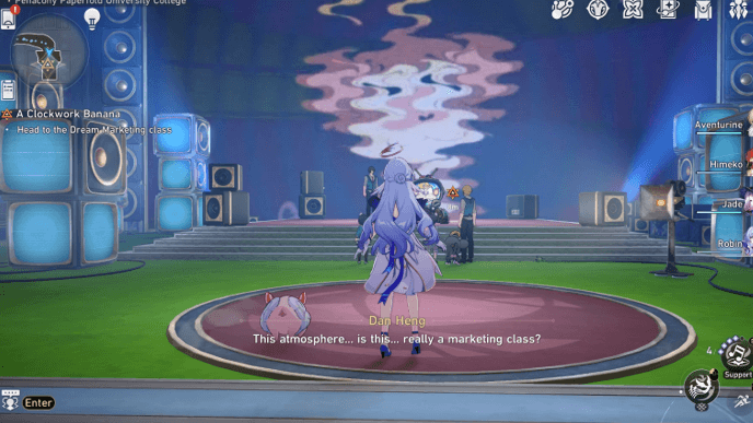 Honkai Star Rail - A Clockwork Banana Mission Guide - Head to the Dream Marketing Class