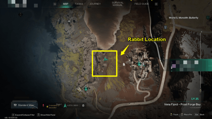 Once Human - Rabbit Location