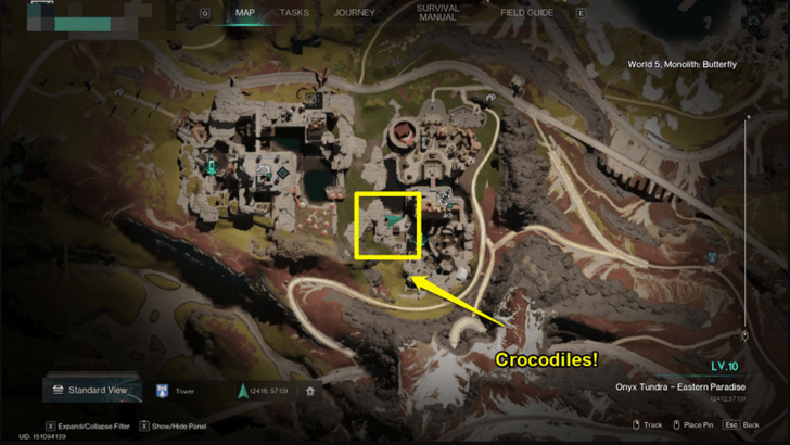 Once Human - Crocodile Map