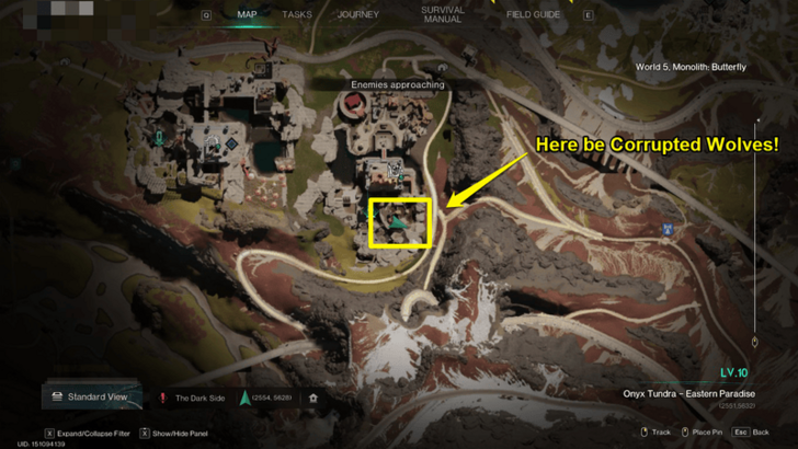 Once Human - Corrupted Wolves Map