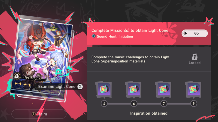 Honkai Star Rail - Sound Hunt Ninjutsu Inscription - Event Light Cone and Superimposition Material