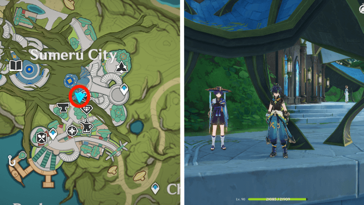 Genshin - Chromatic Character Locations Phase 1 Wanderer