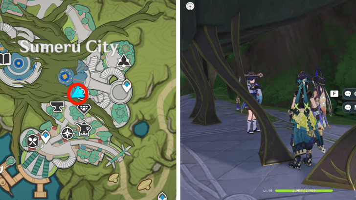 Genshin - Chromatic Character Locations Phase 2 Wanderer and Cyno