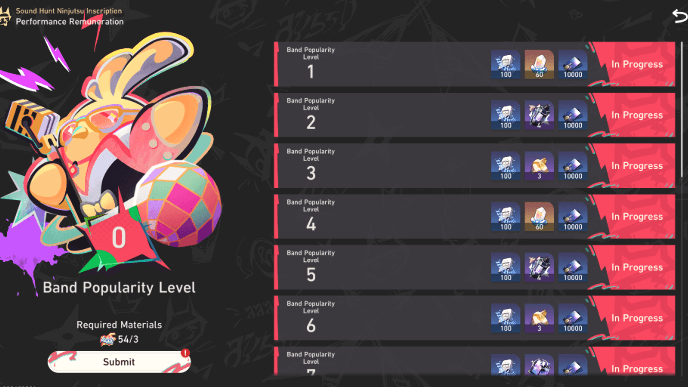 HSR Sound Hunt Ninjutsu Inscription - Submit Earned Badges for Rewards