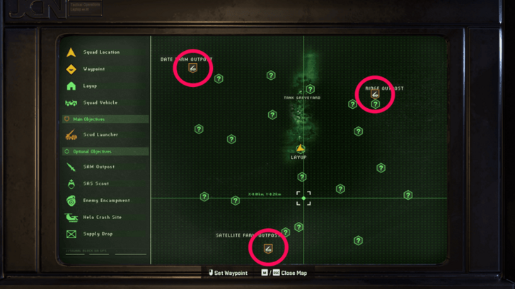 Tac Map Scud Outpost Locations