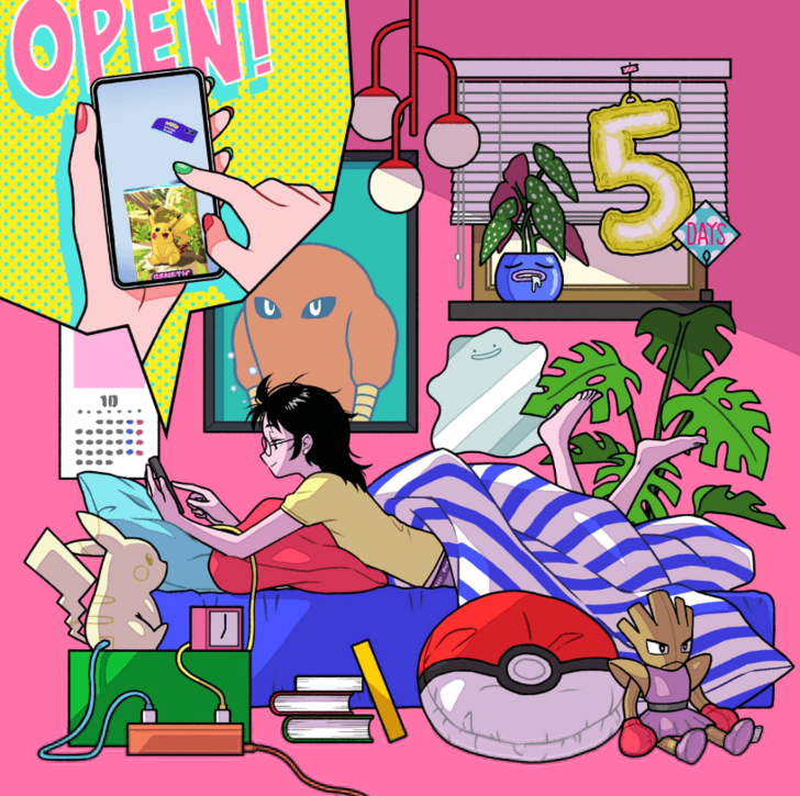 5 Days Left Countdown Illustration