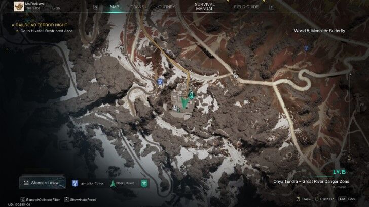 Once Human - Puzzle Crate Location Onyx Tundra Map