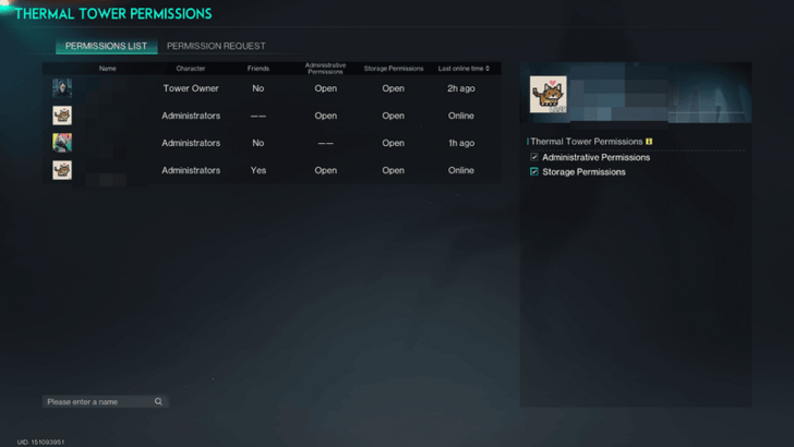 Once Human - Thermal Tower Permissions