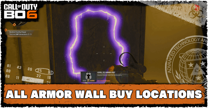 Black Ops 6 - All Armor Wall Buy Locations