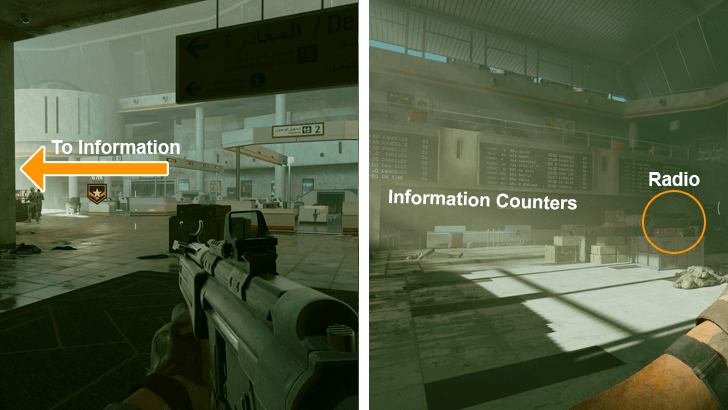 Go to the Information Counter