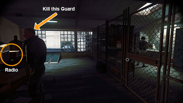 Kill the Guard in Front of the Radio