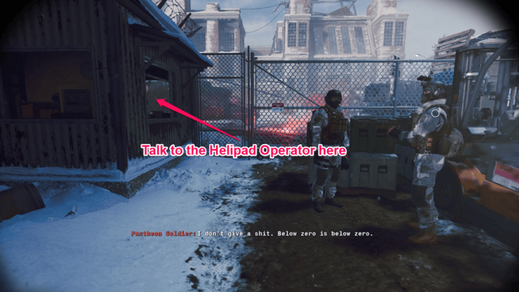 Talking to the Helipad Operator