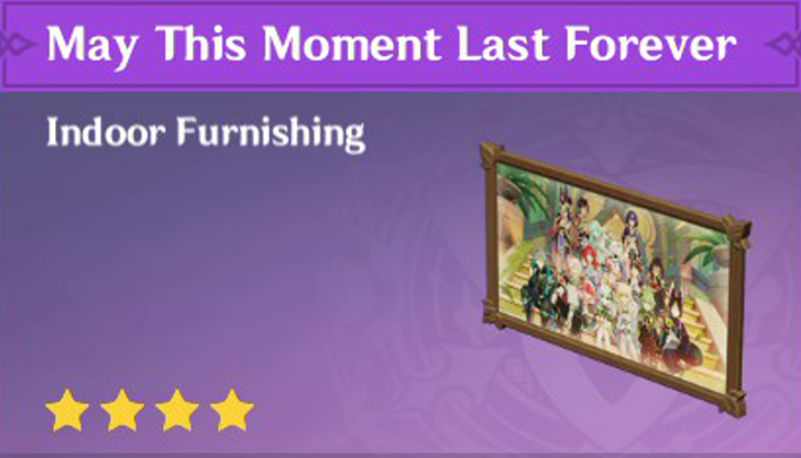 Genshin Impact - How to Get May This Moment Last Forever Furnishing