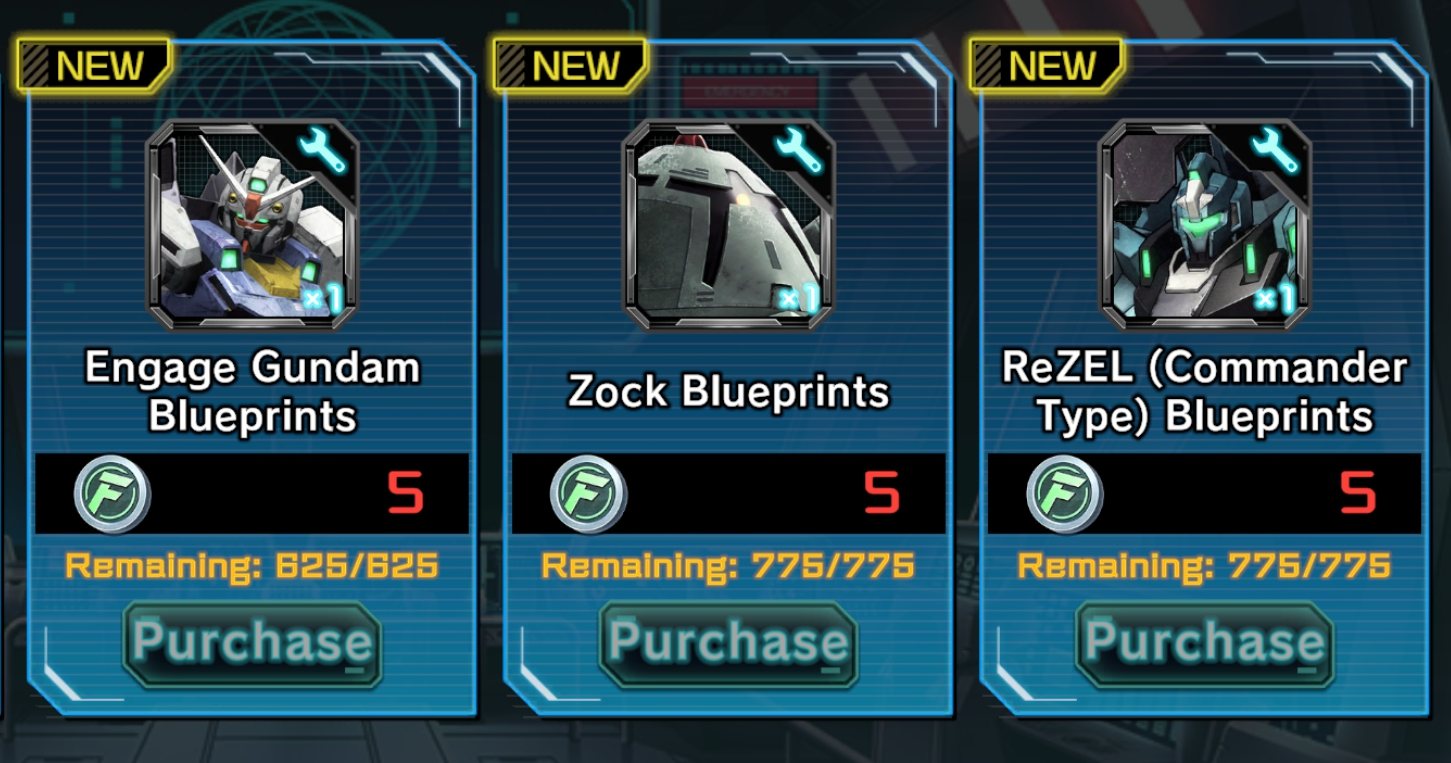 Zock Blueprints - Gundam UC Engage