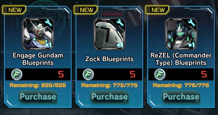 Zock Blueprints - Gundam UC Engage