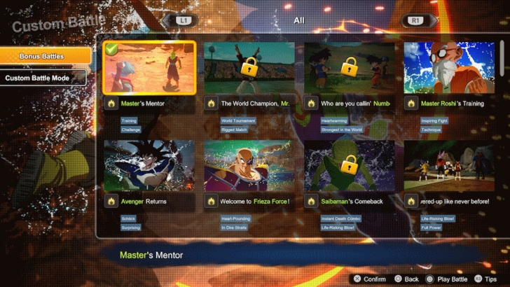 Dragon Ball Sparking Zero - Bonus Battles