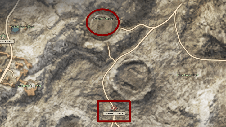 Tevent Archboss Location