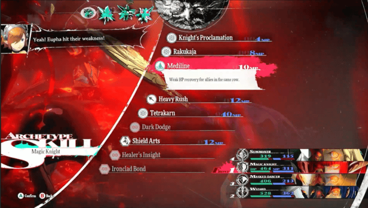 Metaphor ReFantazio - Use Fire or Pierce Skills