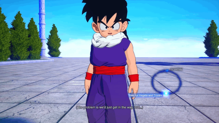 Dragon Ball Sparking Zero Choose to Wait for Vegeta and Trunks