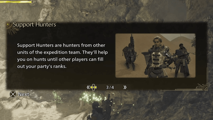 Monster Hunter WIlds - Support Hunters