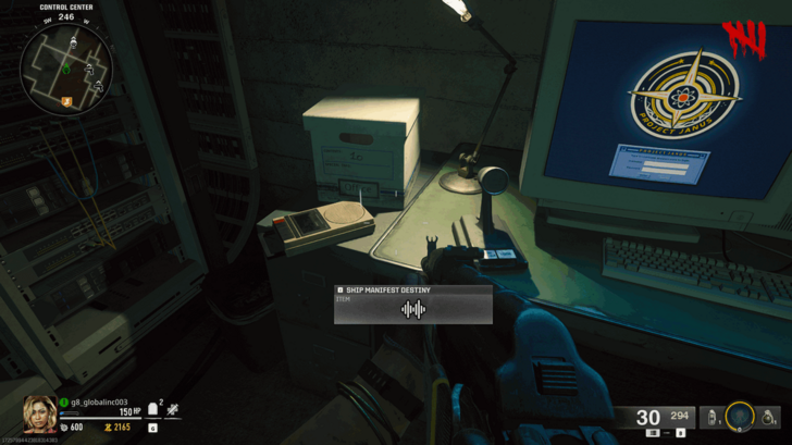 Zombies Intel - Ship Manifest Destiny