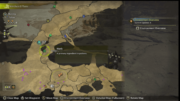 Check the Map to Locate Items