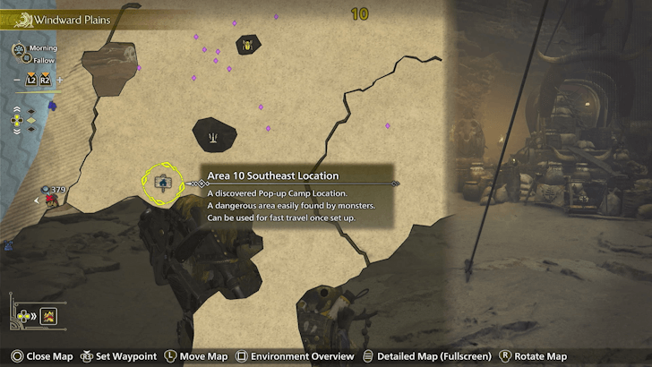 Pop-up Camp Map Location