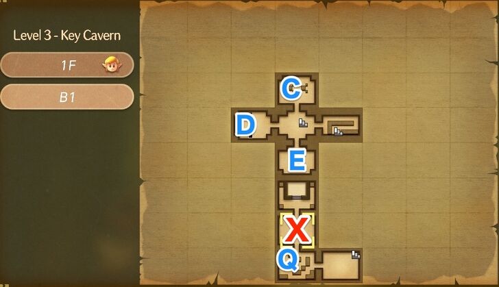 Key Cavern Map B1