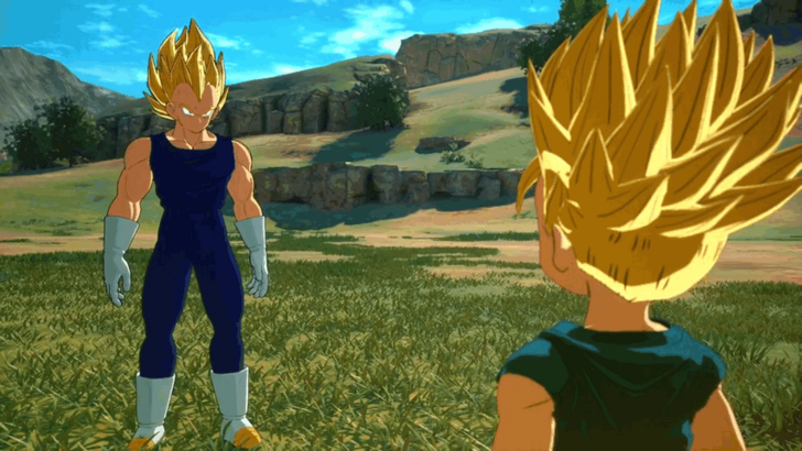 Dragon Ball Sparking Zero Vegeta vs Trunks