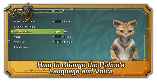 Monster Hunter Wilds - How to Change the Palico
