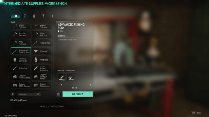 Once Human - Craft Advanced Fishing Rod Fish in Lava