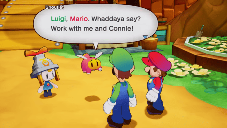 Mario & Luigi Brothership Connie and Snoutlet