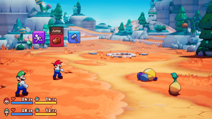 Mario & Luigi Brothership Turn-Based Combat
