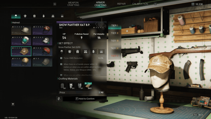 Once Human - Snow Panther Hat