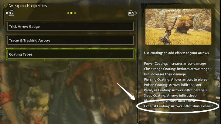 Exhaust Coating Stun Monster Hunter Wilds