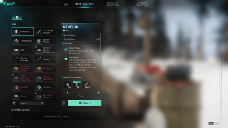 Once Human - Icemelon Drink Way of Winter