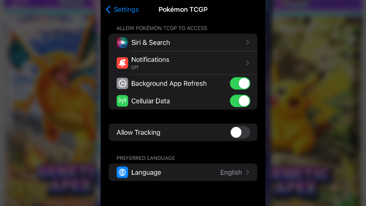 Pokemon TCG Pocket - TCG Pocket Language Setting