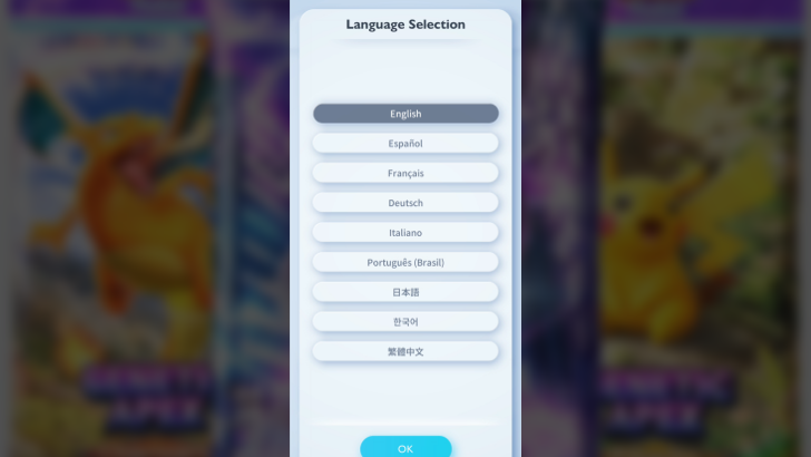 Pokemon TCG Pocket - Choose English