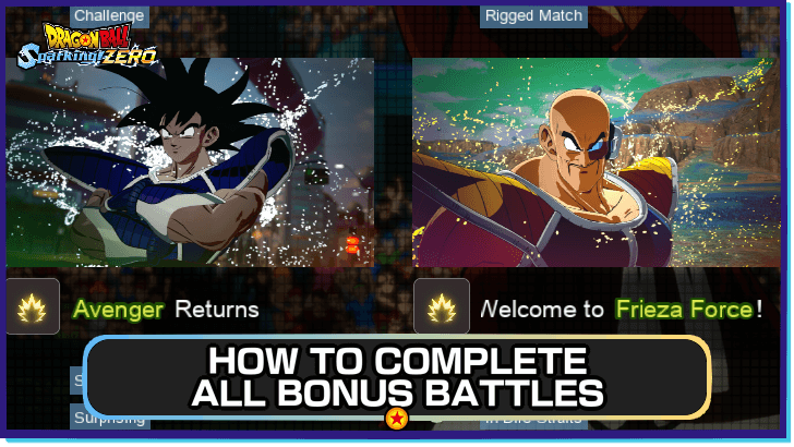 DBSZ - How to Complete All Bonus Battles