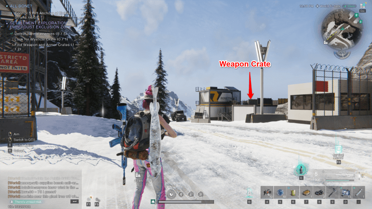 Once Human Firedust Monolith Danger Zone Weapon Crate