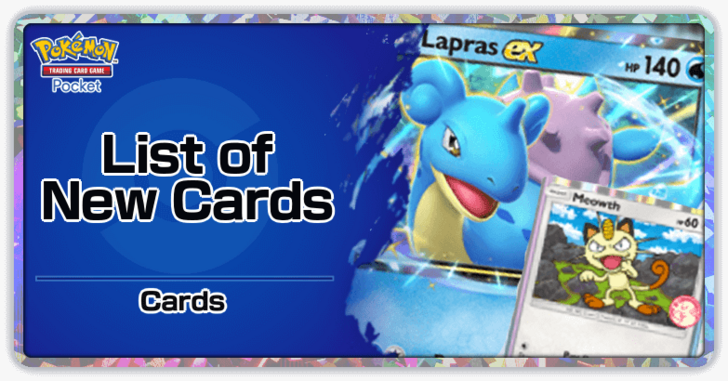 Pokemon TCG Pocket - List of New Cards