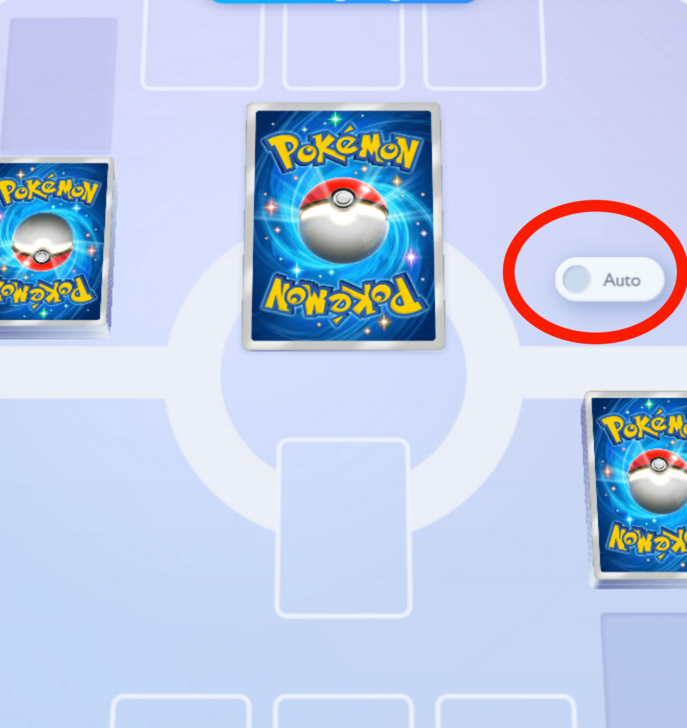 Auto-Battle Button During Battle - Pokemon TCG Pocket