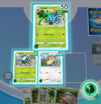Drag energy to your cards - Pokemon TCG Pocket