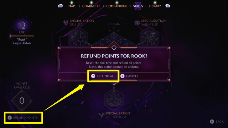 Refund Points and Refund All