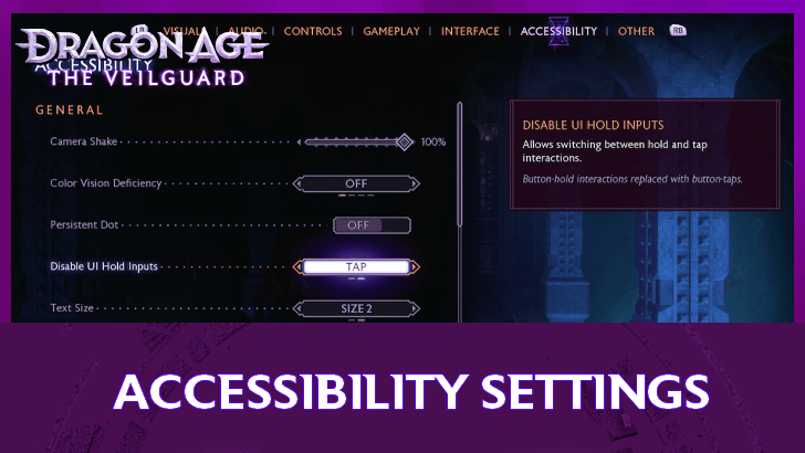 Dragon Age The Veilguard - Accessibility Settings Guide