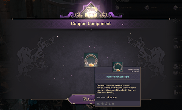 Throne and Liberty Coupon Reward Haunted Harvest Night